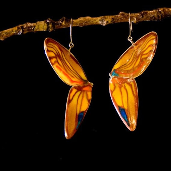 Earrings Farfalla - butterfly wings