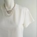 RESERVED for Samantha ///// vintage. White Shell Top