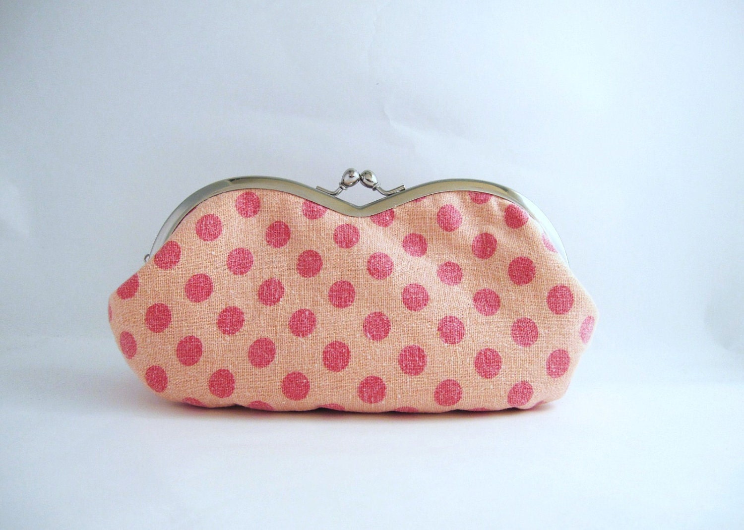 Sunglasses / Eyeglass Case- pink polka dot
