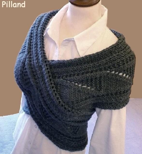 Criss- Cross Sweater Vest Cowl Neckwarmer PDF Pattern ORIGINAL DESIGN by Pilland
