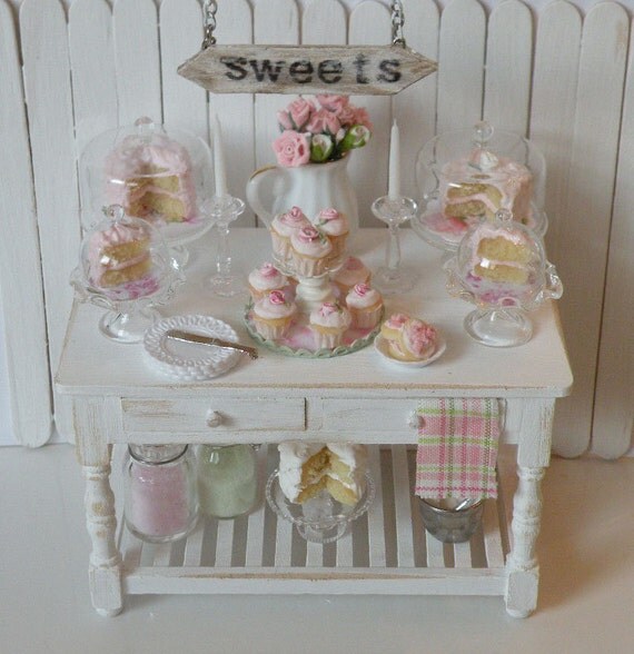 miniature shabby chic bakery table reserved by miniature shabby chic bakery table reserved by