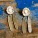 Reserve for gollandija Bronze Walking Sun Earrings Alva Museum Replicas KINETIC Pierced Dangle Jewelry free gift box