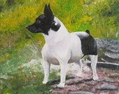 Dog Portrait in Acrylic 8x10"  Original Painted From Your Own Photos