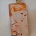 Kindreds- Red Fox - glass tile pendant - fairy fantasy gothic art by Deanna Bach