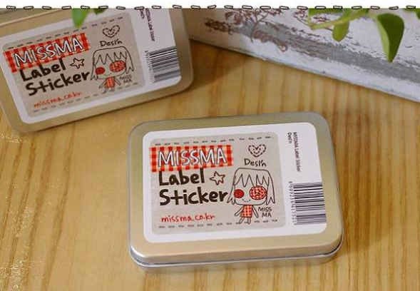 cartoon diy self adhesive MISSMA Label Stickers