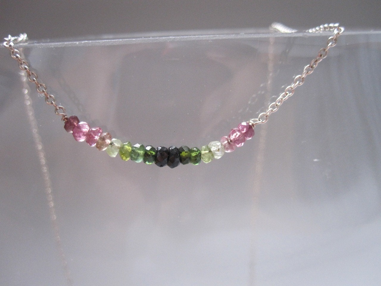 monochromatic tourmaline necklace