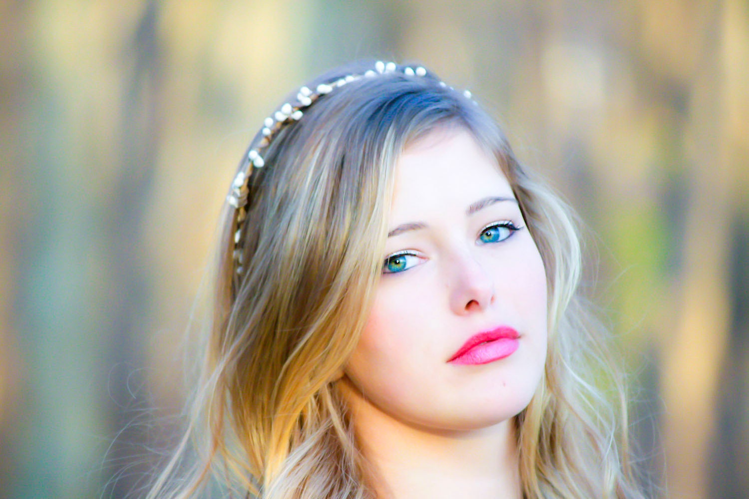 Bridal headband white headpiece Rustic Woodland Crown woodland bridal wreath wedding accessories