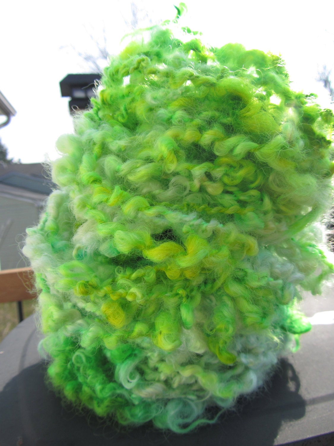 Shammy ShamRock HandSpun and Hand Dyed Yarn