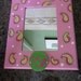 Hand Painted Paisley Monogrammed Mirror/Picture Frame