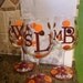 Handpainted, Monogrammed "Let's Go Hokies" Wine Glasses