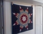 Quilt Holder Hanger Rack Oak Towel Holder HandMade Wood
