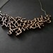 Modern Wooden Alphabet Necklace
