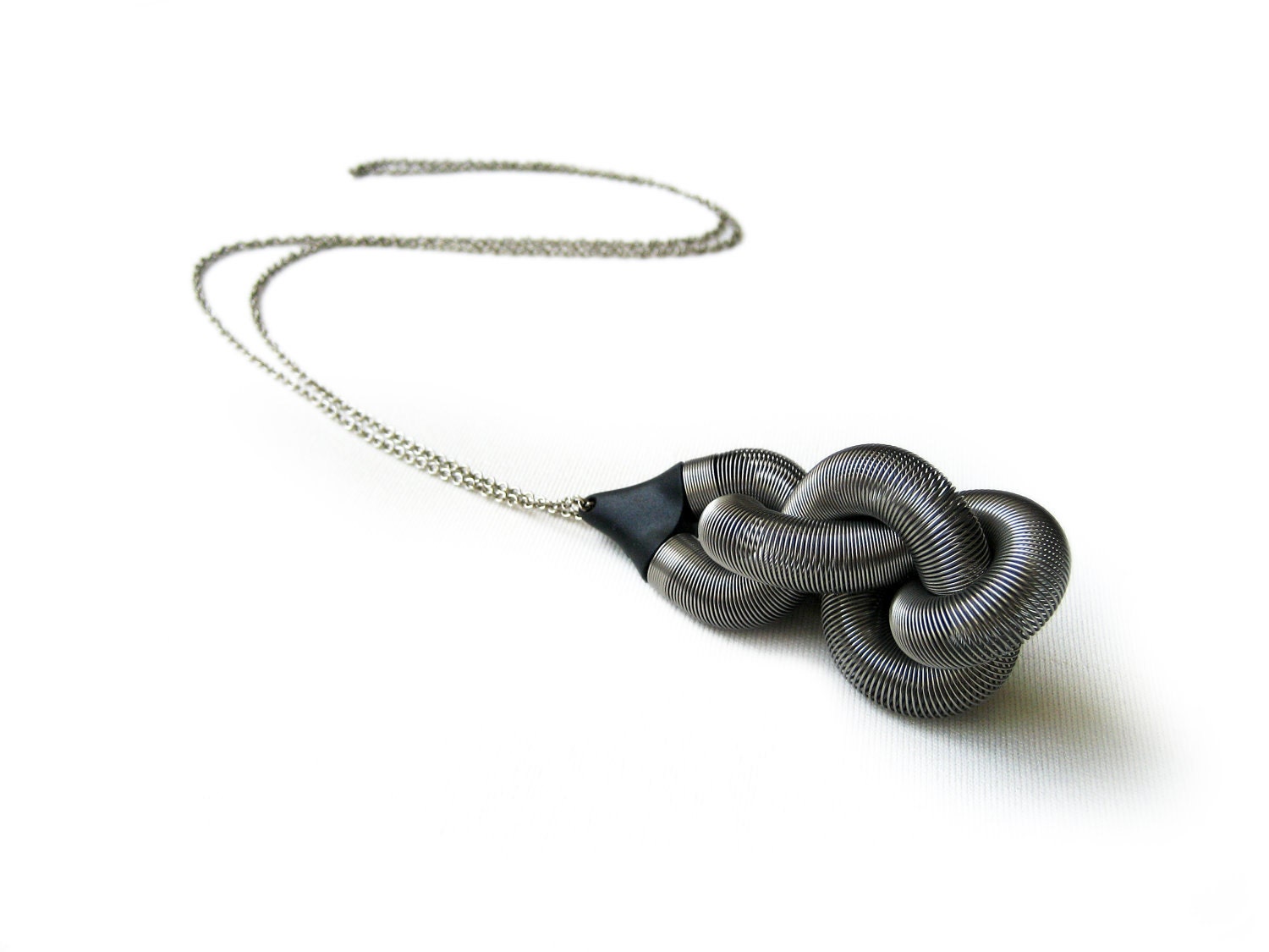 Marla necklace, Natural Stainless Steel
