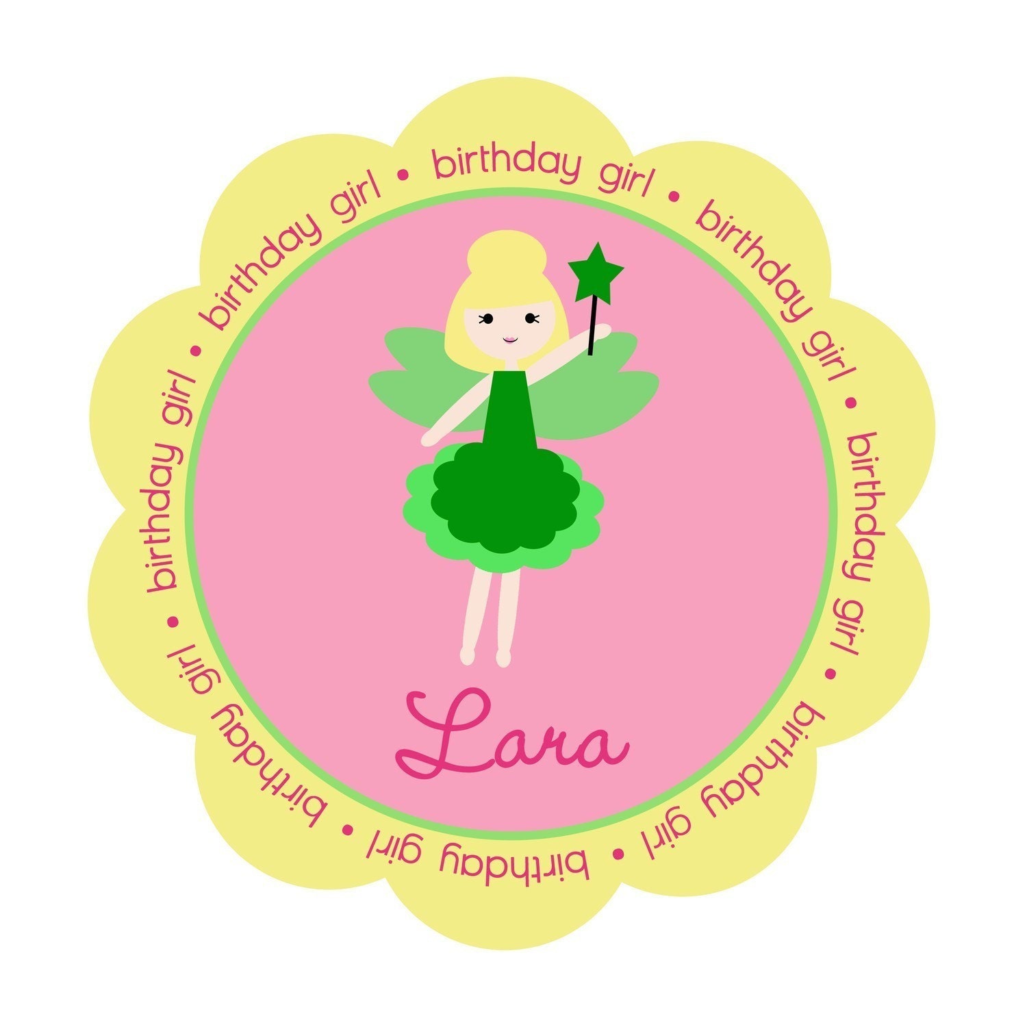Tinkerbell Personalized Birthday Girl Shirt or Bodysuit - Personalized with ANY name
