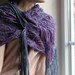 Sale 30% - Nuno felted scarf crocus purple flowers shawl with fringe gift under 100 USD