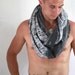 Felted infinity scarf loop men women gift for him unisex for her - Handmade to order