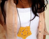 Crochet Snowflake pendant