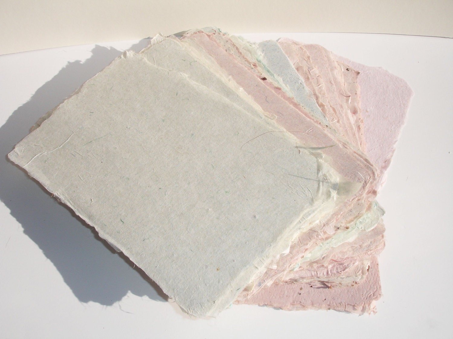Ten sheets of elegant, strong, thin handmade paper