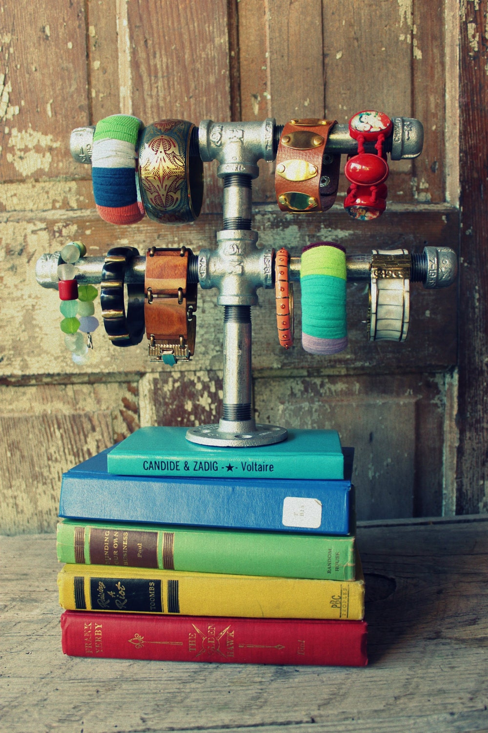 industrial chic jewelry display stand - small