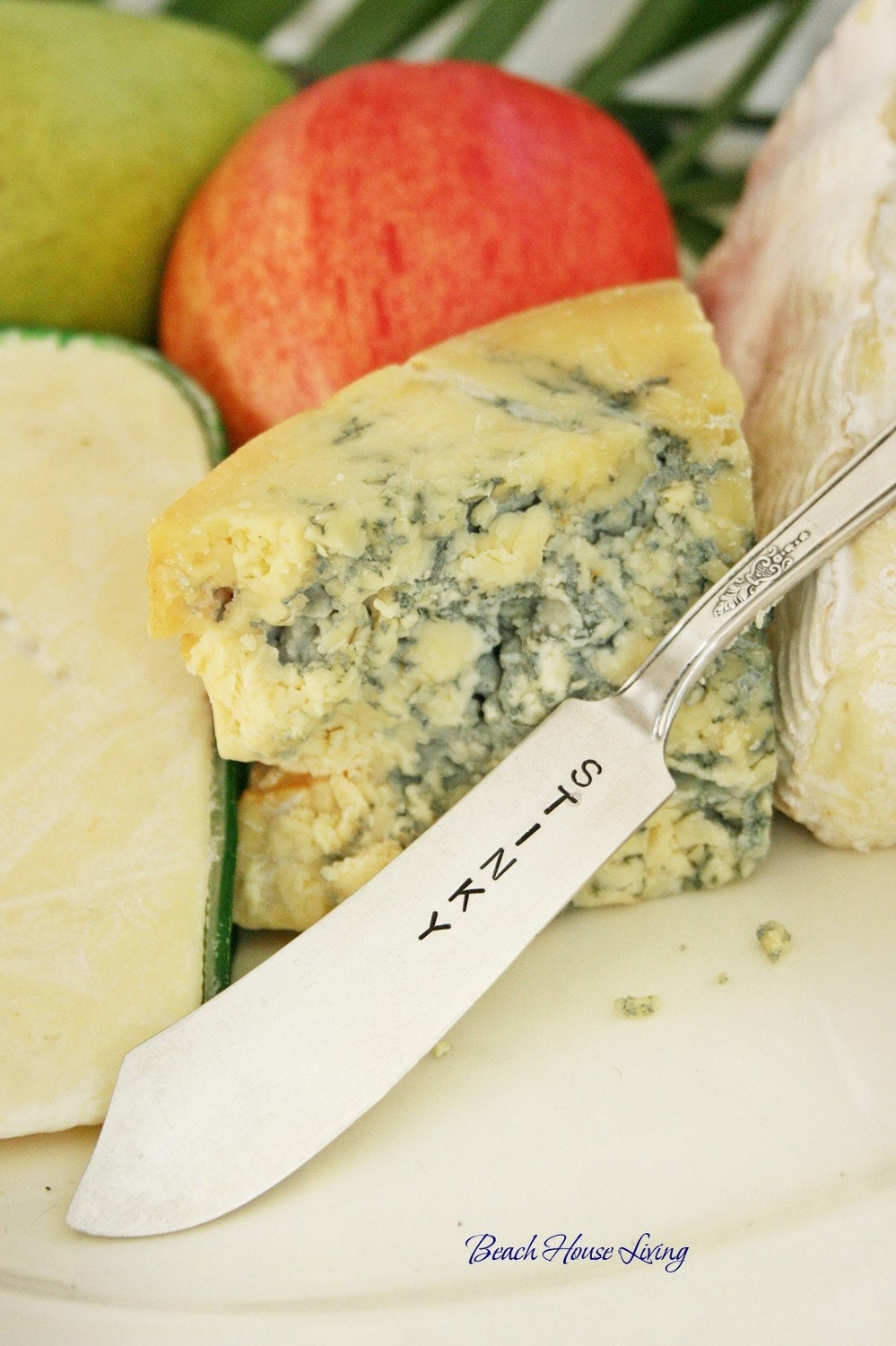 Stinky Cheese Marker Cheese Spreader Hand Stamped  featured in Bon Appetit Magazine by Beach House Living
