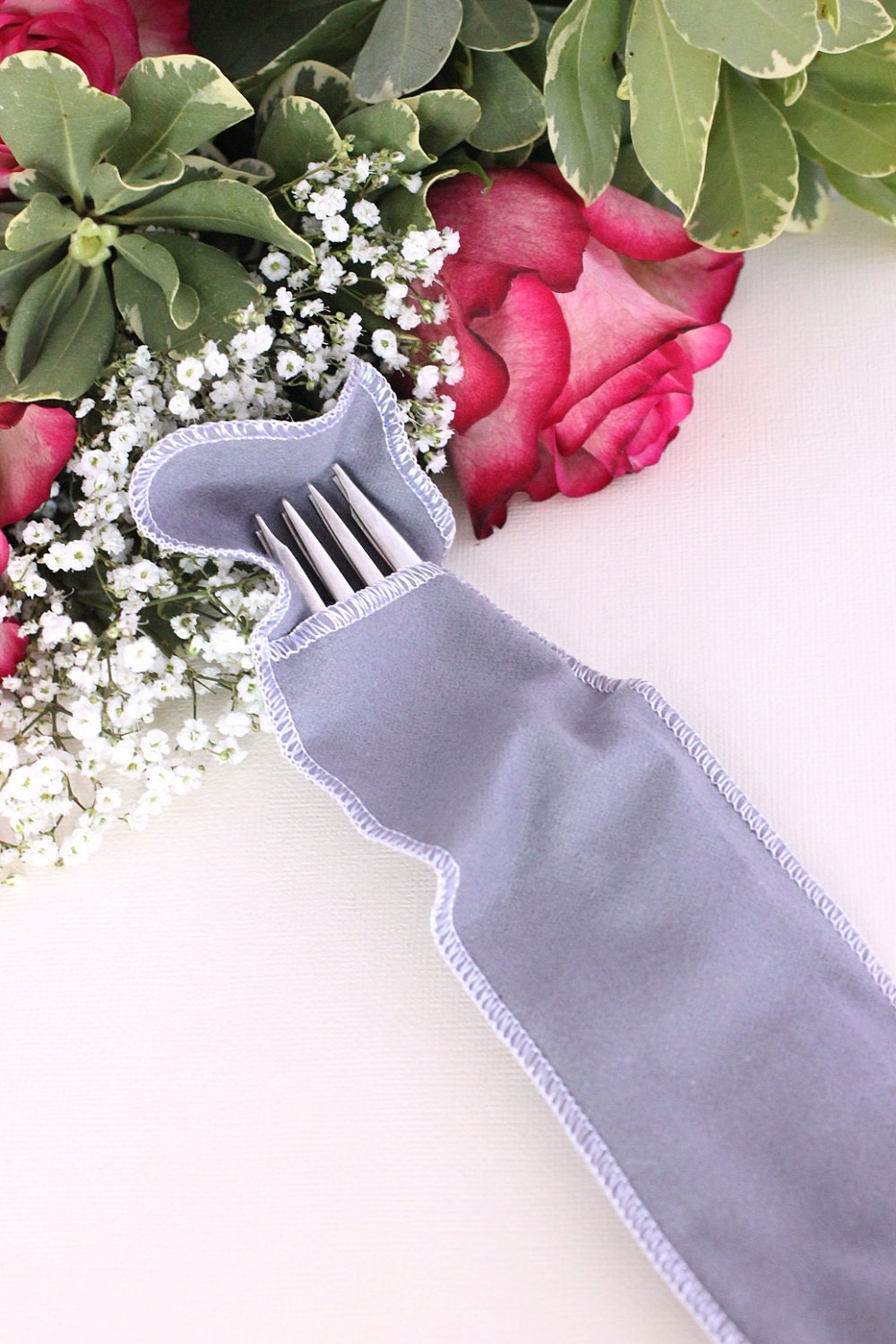 Wedding Silverware 6 Piece Set Reception Place Setting hand stamped silver plate  Heritage 1953  OOAK