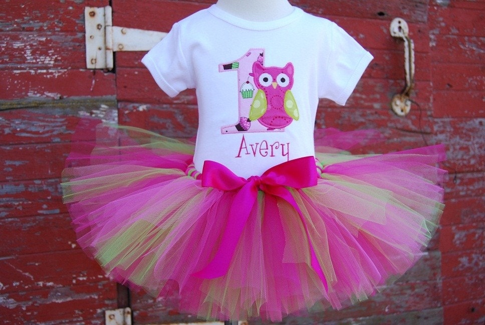 Personalized Birthday Girl Owl LONG SLEEVE T-Shirt, Design Your Own