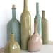 Still life of six bottle forms