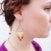 Southwest Sunset Hand Beaded Chevron Earrings