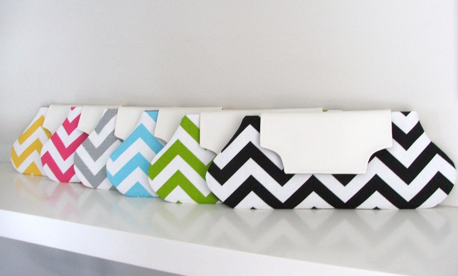 Chevron oblong clutch-choose your color
