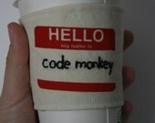 Code Monkey's cup sleeve