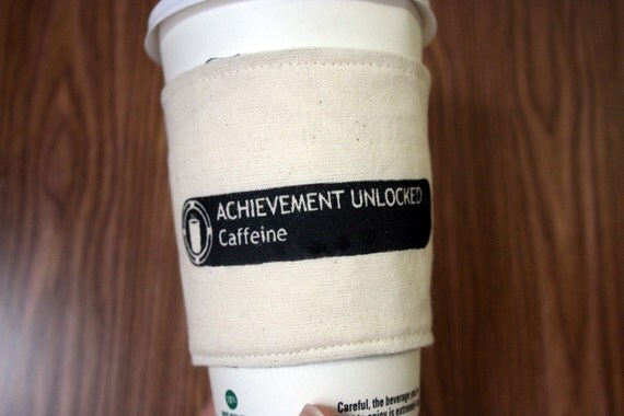 Achievement Unlocked - Caffeine cup cozy