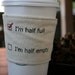 Opptimist/pessimist cup cozy
