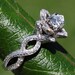 LOVE IN BLOOM - Flower Lotus Rose Diamond Engagement or Right Hand Semi mount Ring Setting - 14k white, yellow or rose gold -fL03