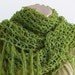 SUPER SALE Shawl Handmade Grass Green Solomon's Knot Triangle Shawl
