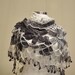 SUPER SALE Black Shawl Handmade Gray and White Flower Mohair Triangle Shawl... Gift for her