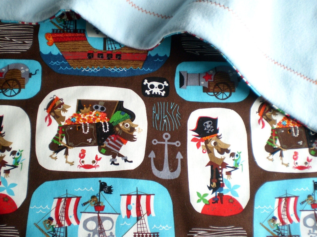 Pirate Fun Blanket for Baby / Toddler