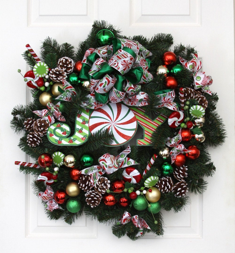 Joy to the World Chistmas Holiday 30" Battery Operated (with Timer) Cordless Wreath