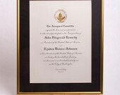 Invitation to Inauguration of JFK