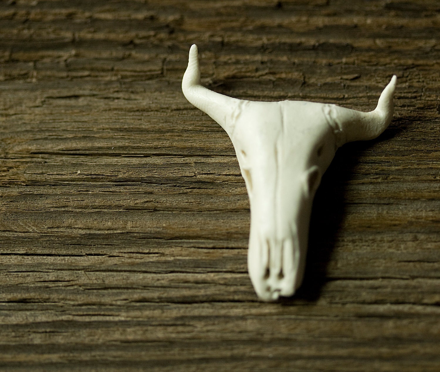 Terrarium Miniature Steer Skull Sculpture