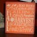 FALL  SAmPleR HaNdPaiNtEd WooD SiGn,  ThAnKsGiViNg, HoLiDaY HoMe DeCoR, PriMiTivE