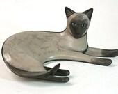 Siamese Cat Sculpture -  Half Life- size