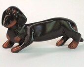 Dachshund Sculpture - Black and Tan