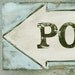 Vintage style POOL sign