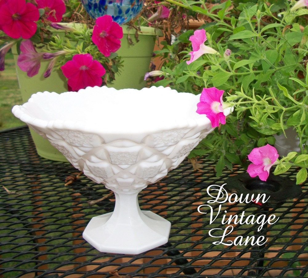 Milk Glass Dish Beautiful Vintage