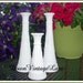 Milk Glass Bud Vases Collection of 3 Vintage