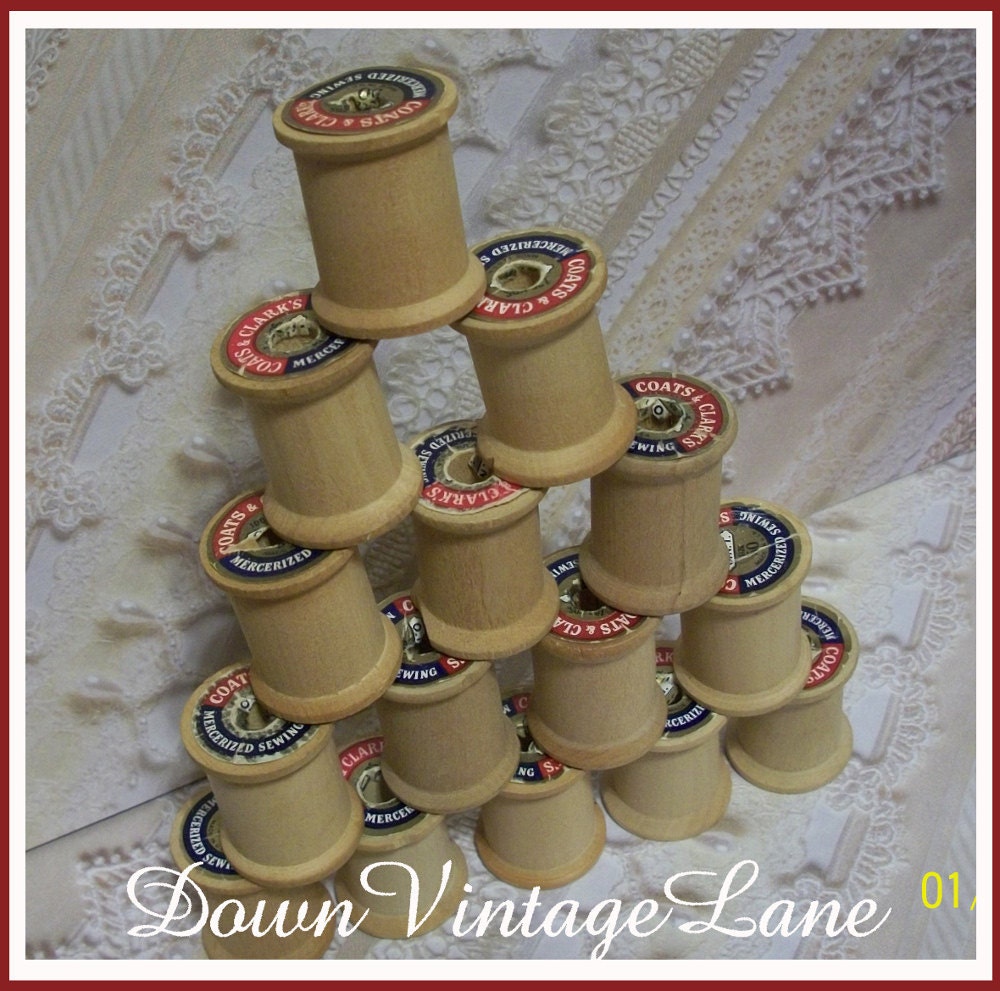 Wooden Thread Spools