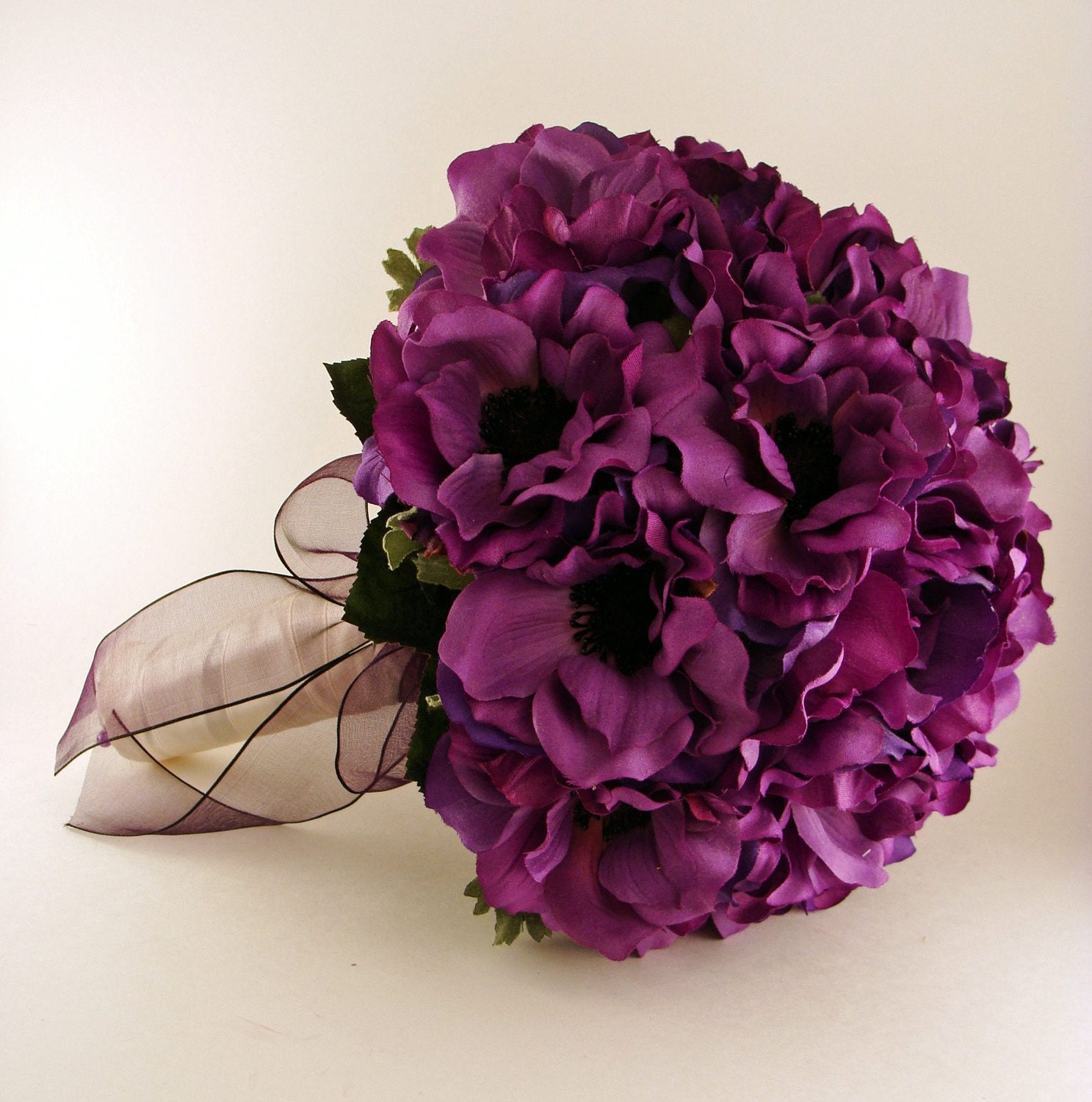 purple anemone bouquet