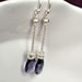Purple Earrings, Bridesmaid Earrings, Bridesmaid Jewelry. Tanzanite Crystal Earrings. Long Earrings. Teardrop Earrings, Bridesmaid Jewellery