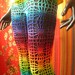 Rainbow Spiderweb Crochet Pants
