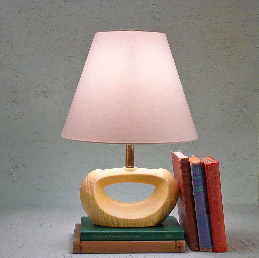 Mid Century Mod Petite Yellow Lamp